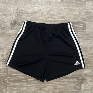 girls adidas black shorts
